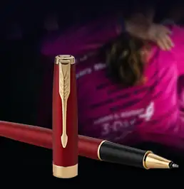 Gepersonaliseerde inktpennen voor liefdadigheid in bulk