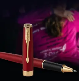 Charitable personalized ink pens in bulk