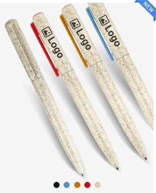 Custom Wheat Straw Twist Ballpoint Pen