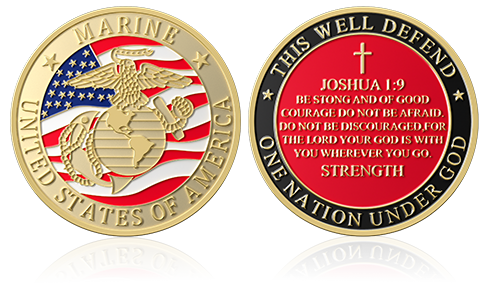 Strength of God Custom Military Coins