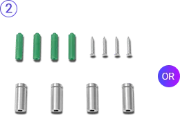 wall mounting Or sign hanging