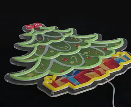 Printed custom led signs