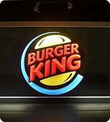 Burger King personalized neon signs Burger King personalized neon signs