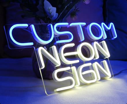 Enseignes au néon en acrylique personnalisées