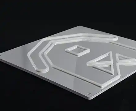 Mirror silver neon signs Mirror silver neon signs