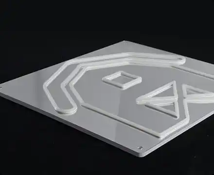 Mirror silver neon signs