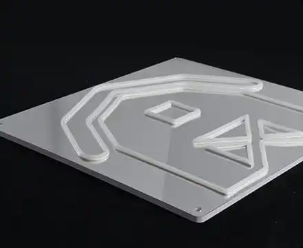 Mirror silver neon signs Mirror silver neon signs