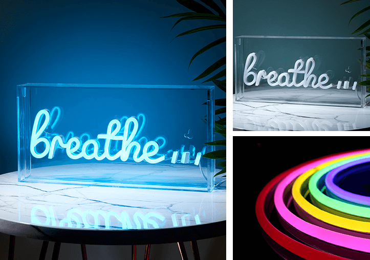 Sinais de néon LED personalizados brilhantes