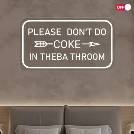 Engraved custom neon signs