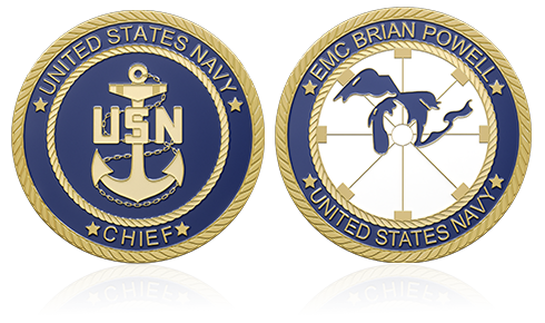 Navy Chief Custom Challenge Coins