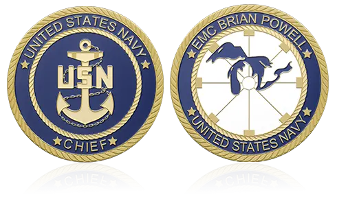 Navy Chief Custom Challenge Coins