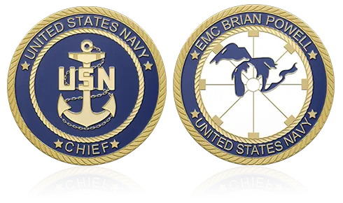 Navy Chief Custom Challenge Coins
