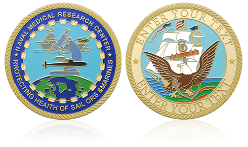 Eagle Navy Custom Challenge Coins