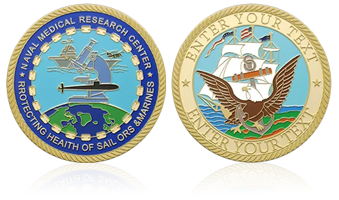 Eagle Navy Custom Challenge Coins