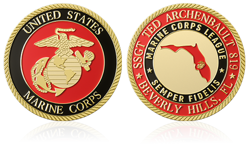 Marine Custom Challenge Coins