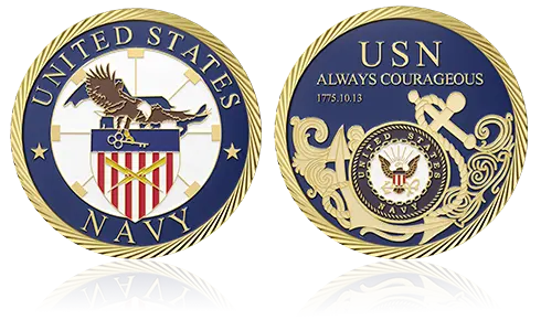 USN Personalized Challenge Coin