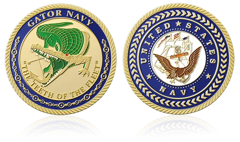 Cool Gator Navy Custom Challenge Coins
