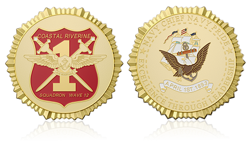Squadron Wave Custom Military Coins