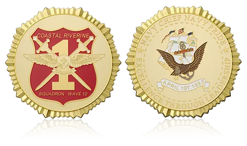 Squadron Wave Custom Military Coins