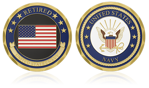 United States Navy Custom Challenge Coins