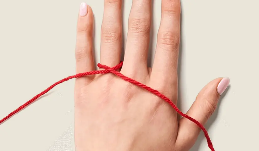 Wrap it snugly around your finger