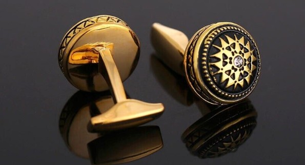 vintage gold cufflinks