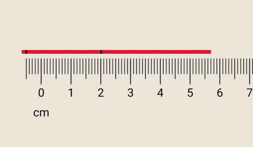 Compare measurement with sizing chart
