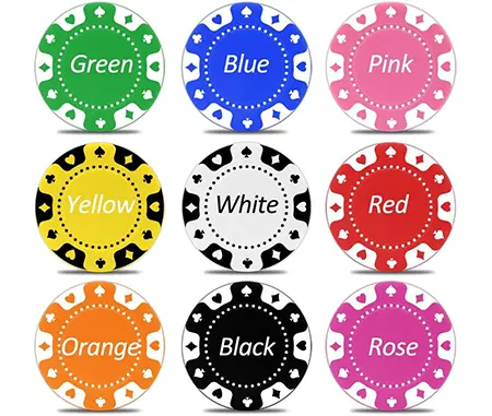 poker chip colors poker chip colors