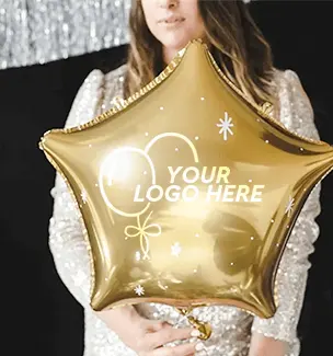 Star metallic foil balloons Star metallic foil balloons