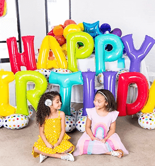 custom birthday balloons for kid's birthday