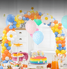 colorful latex Balloon art stand kit for birthday party
