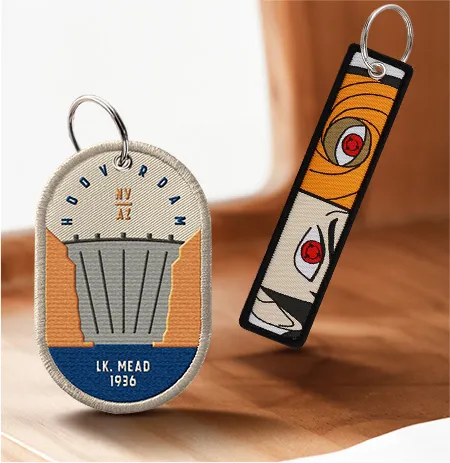 Custom Embroidered Keychains