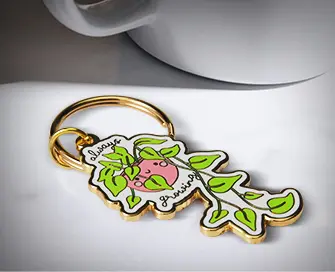 hard enamel metal custom key chains