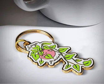 hard enamel custom metal keychains