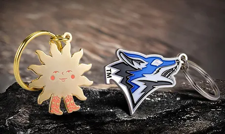Custom Enamel Keyrings for Wholesale