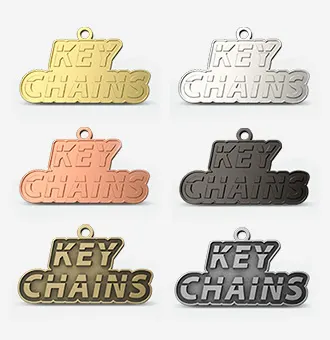 plating options for custom enamel keychain