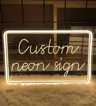 Engraved custom neon signs