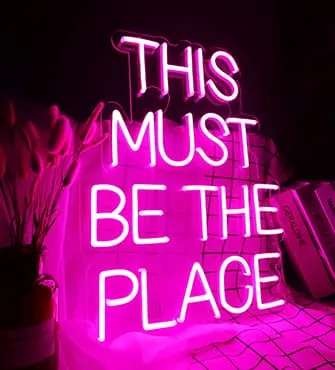 Text custom light up signs