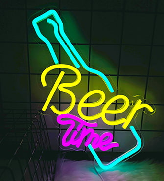 Insegne luminose al neon personalizzate per birra