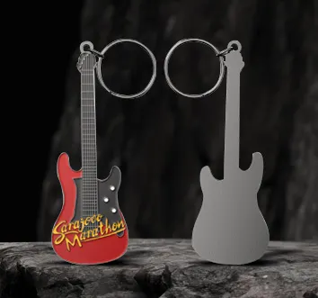 Custom Metal Enamel Keychains for Single Sided 