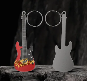 Custom Single Sided Metal Enamel Keychains