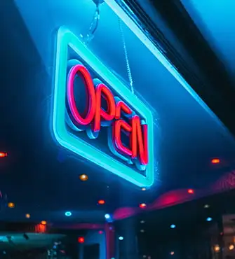 OPEN outdoor led sign