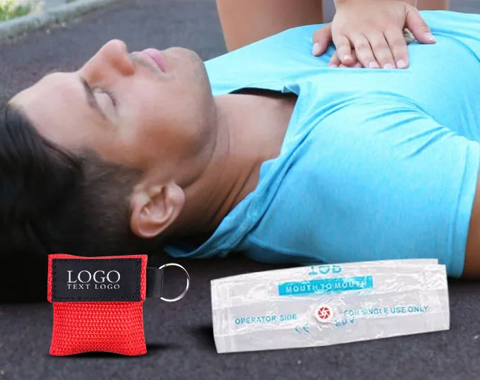 Useful Metal Keyring With Cpr Face Shield Mask Useful Metal Keyring With Cpr Face Shield Mask