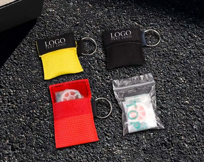 The Content of Metal Keyring With Cpr Face Shield Mask The Content of Metal Keyring With Cpr Face Shield Mask
