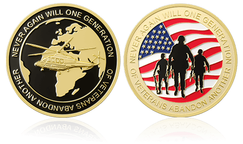 Veterans of America Custom Coins