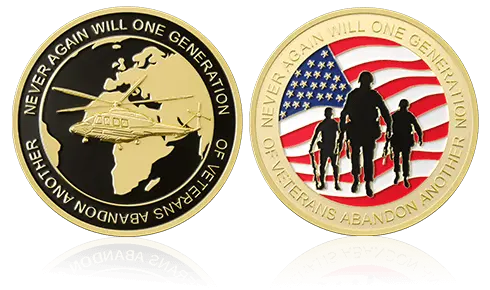 Veterans of America Custom Coins