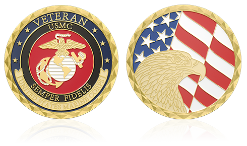 USMC Challenge Custom Coins