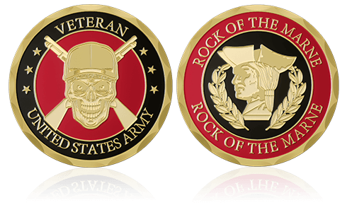 Rock Of The Marne Army Challenge Coins