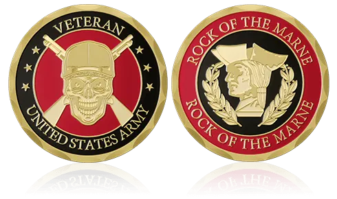 Rock Of The Marne Army Challenge Coins Rock Of The Marne Army Challenge Coins