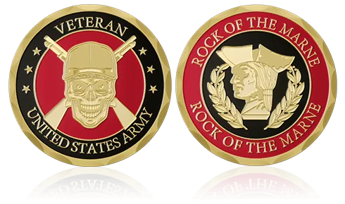 Rock Of The Marne Army Challenge Coins
